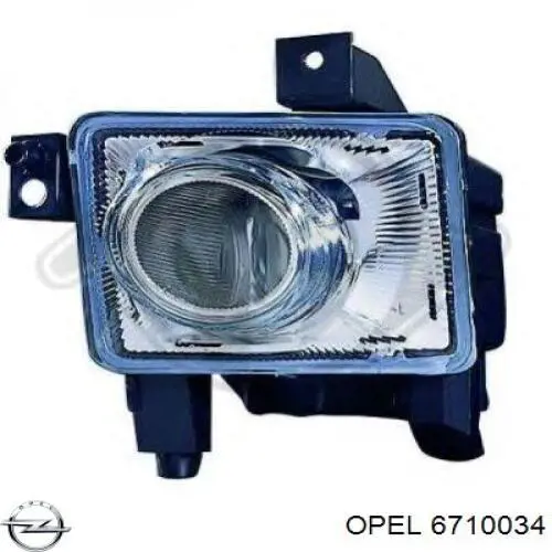 6710034 Opel faro antiniebla derecho