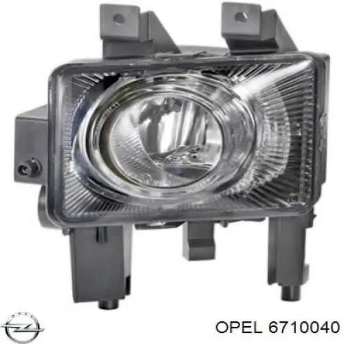 6710040 Opel faro antiniebla derecho