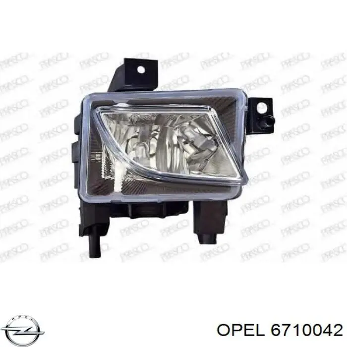 6710042 Opel faro antiniebla derecho