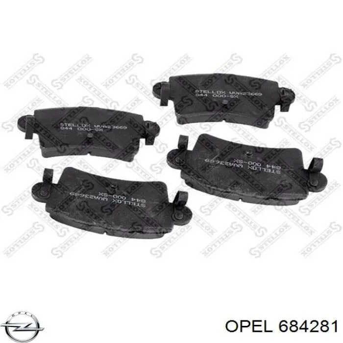 684281 Opel soporte motor delantero