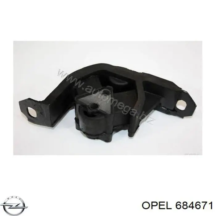 684671 Opel montaje de transmision (montaje de caja de cambios)