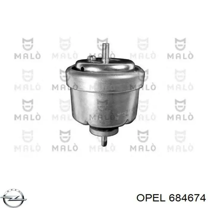 684674 Opel soporte de motor derecho