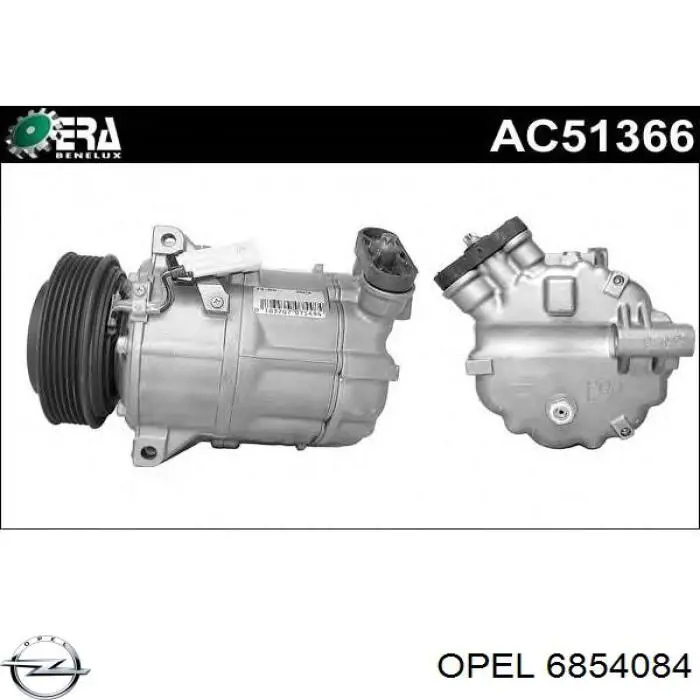 6854084 Opel compresor de aire acondicionado