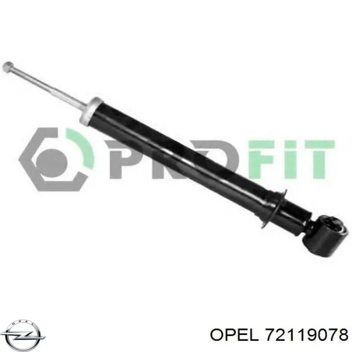 72119078 Opel amortiguador trasero