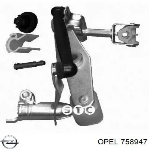 758947 Opel soporte caja de cambios palanca selectora