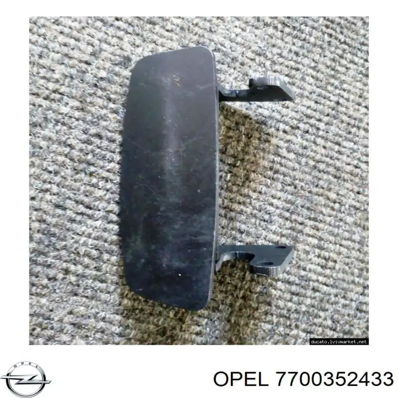 7700352433 Opel manecilla de puerta de batientes, derecha exterior