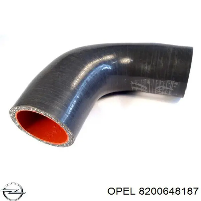 4417712 Opel tubo flexible de aire de sobrealimentación derecho