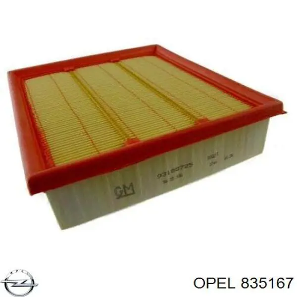 835167 Opel filtro de aire