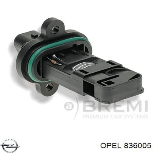 836005 Opel sensor de flujo de aire/medidor de flujo (flujo de aire masibo)