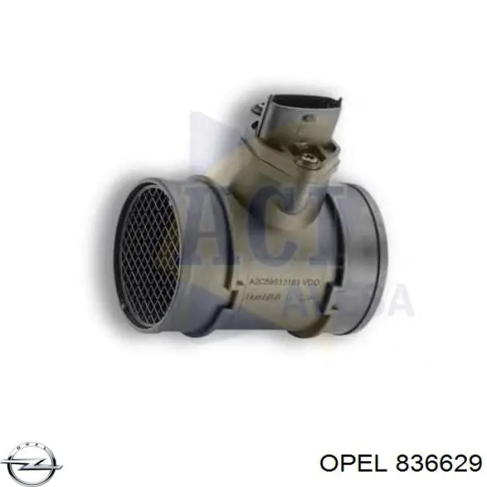 836629 Opel sensor de flujo de aire/medidor de flujo (flujo de aire masibo)