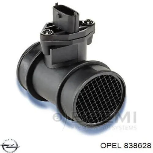 838628 Opel sensor de flujo de aire/medidor de flujo (flujo de aire masibo)