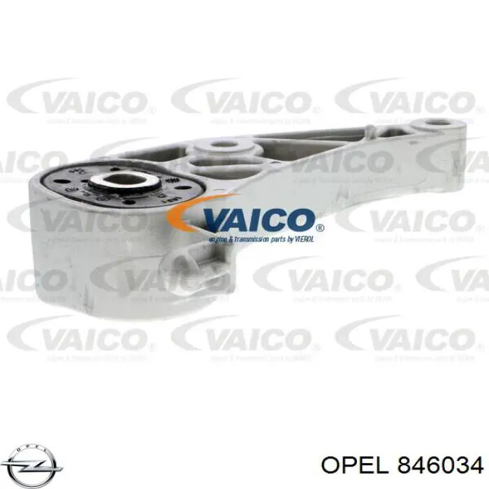 846034 Opel soporte para taco de motor trasero