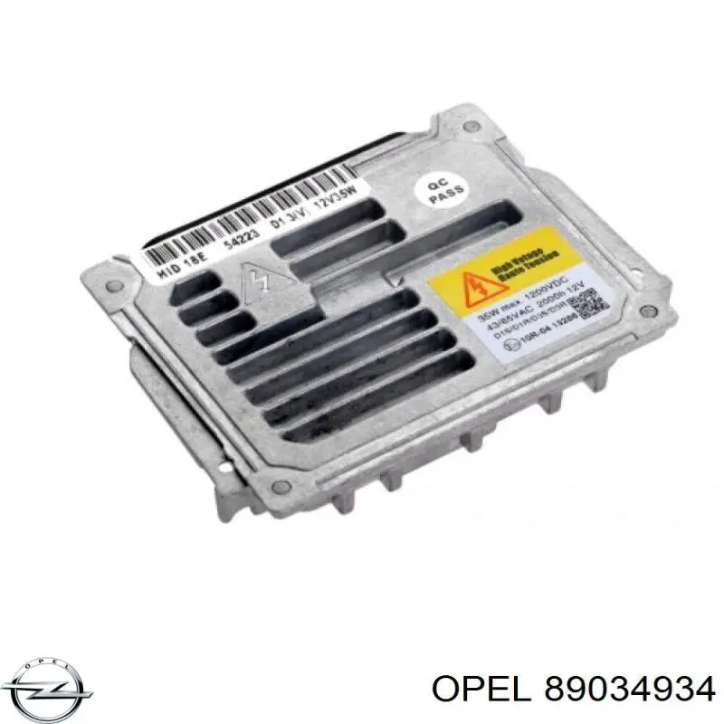 89034934 Opel xenon, unidad control