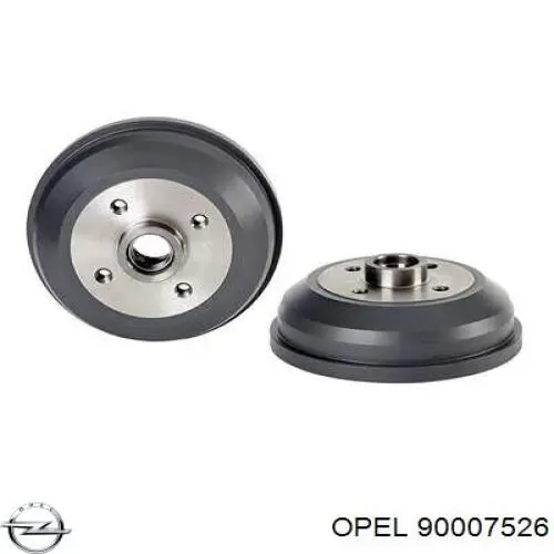 90007526 Opel freno de tambor trasero