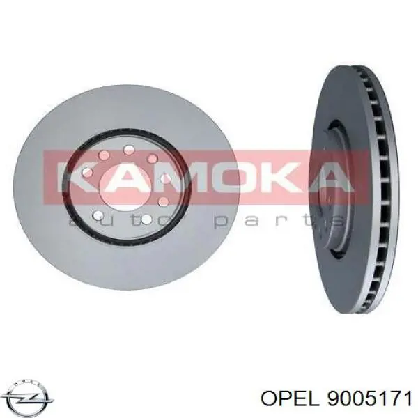 9005171 Opel freno de disco delantero