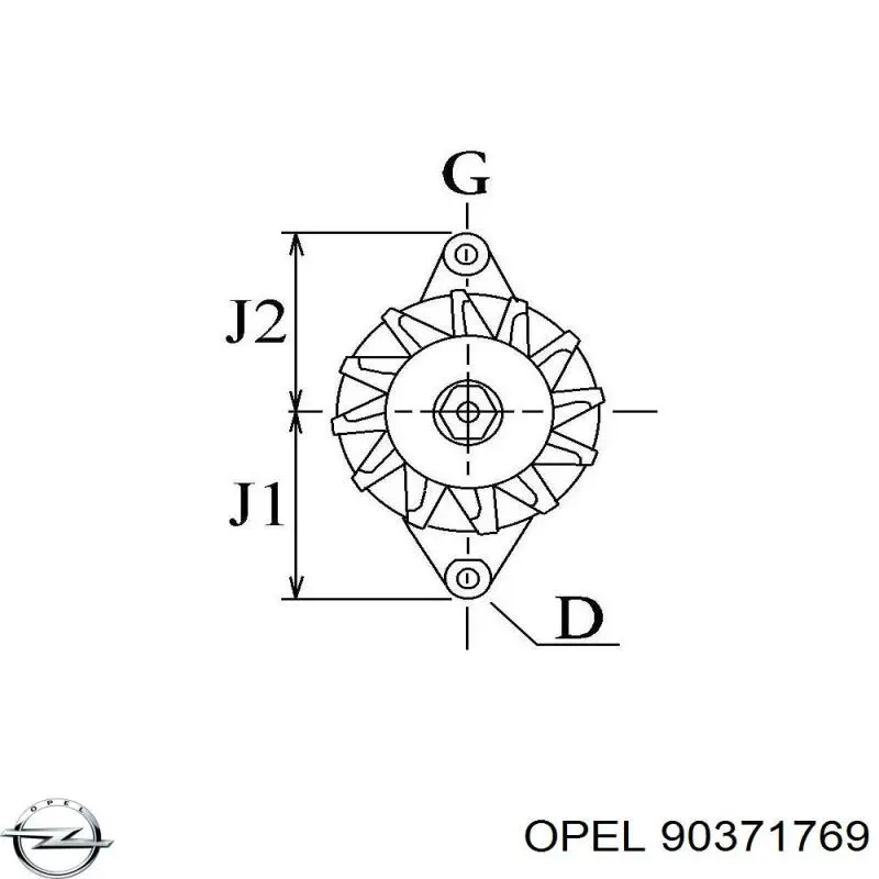 90371769 Opel alternador