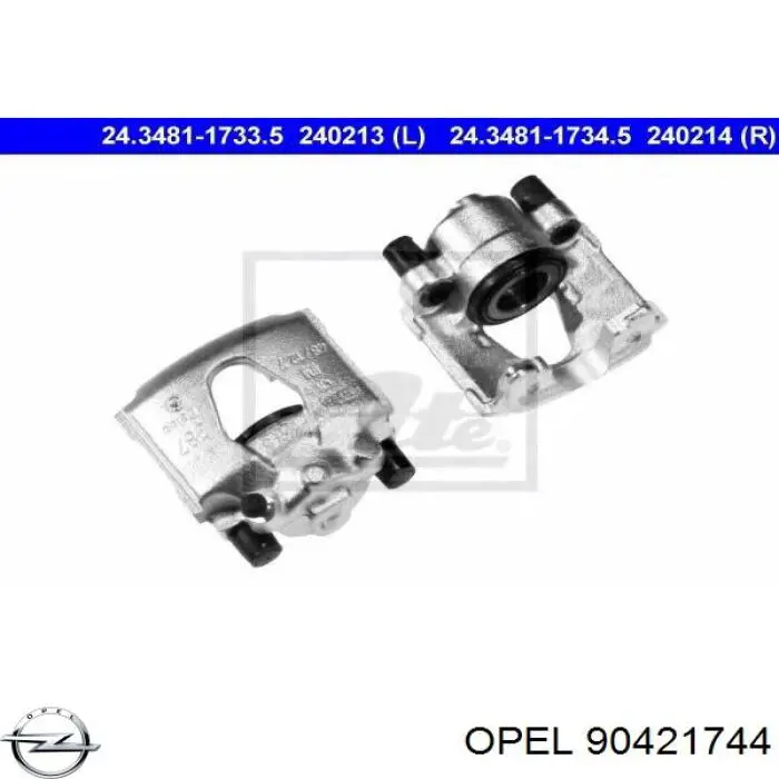  Pinza de freno delantera izquierda para Opel Corsa 91, 92, 96, 97