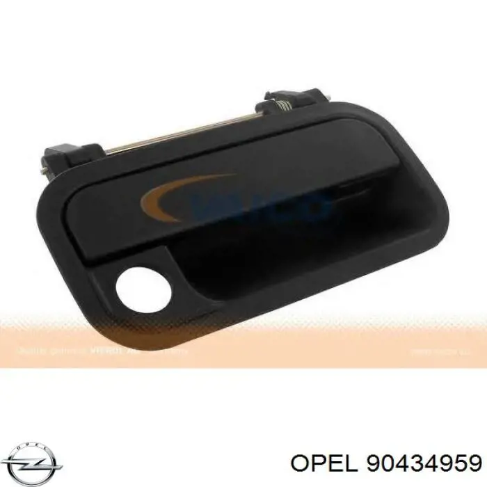 90434959 Opel tirador de puerta exterior delantero derecha