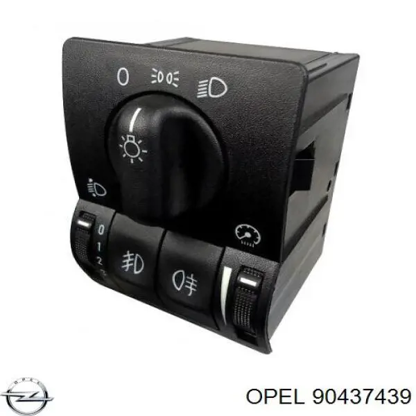 90437439 Opel interruptor de faros para "torpedo"