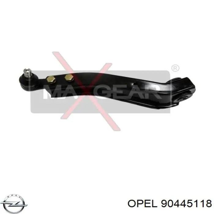 90445118 Opel barra oscilante, suspensión de ruedas delantera, inferior izquierda