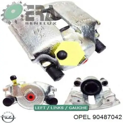 90487042 Opel pinza de freno delantera izquierda