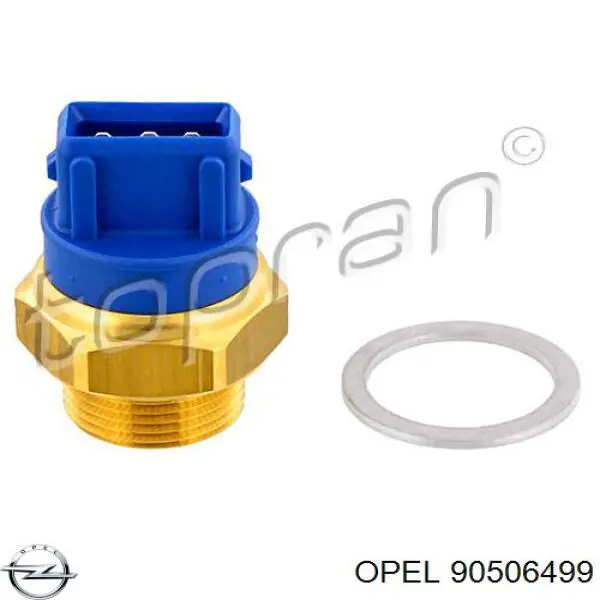 90506499 Opel sensor, temperatura del refrigerante (encendido el ventilador del radiador)