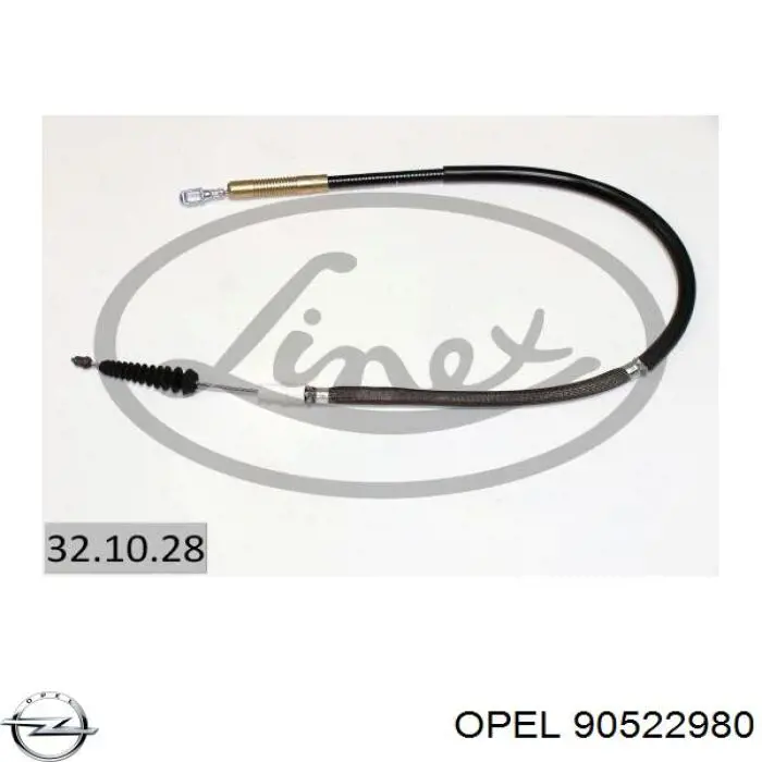 90522980 Opel cable de embrague