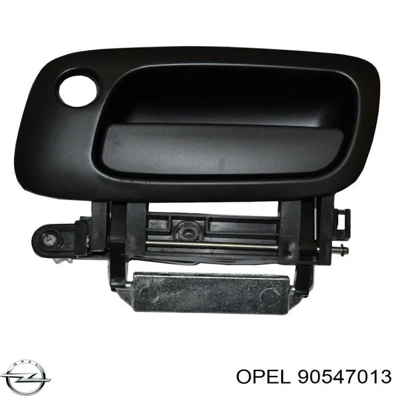 90547013 Opel tirador de puerta exterior delantero izquierda