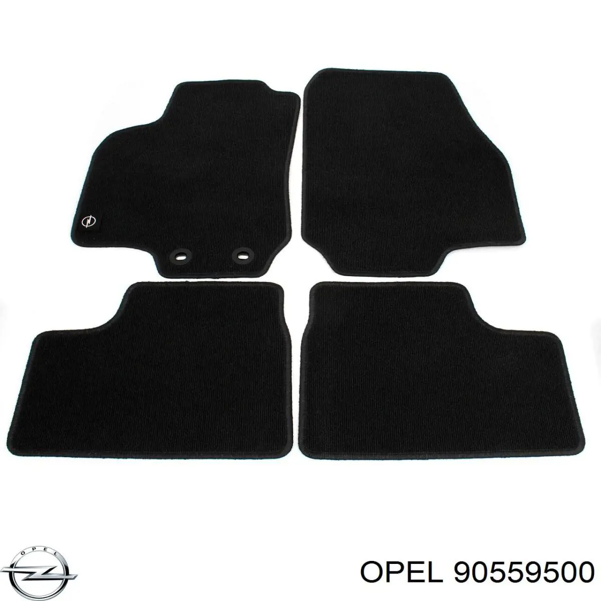 90559500 Opel soporte de guía para parachoques delantero, derecho