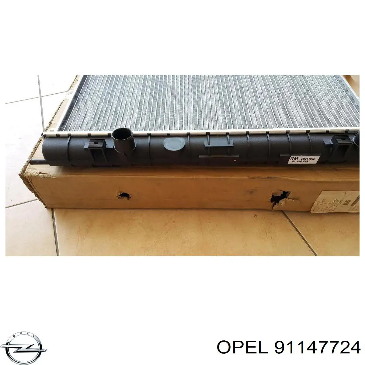 91147724 Opel radiador refrigeración del motor