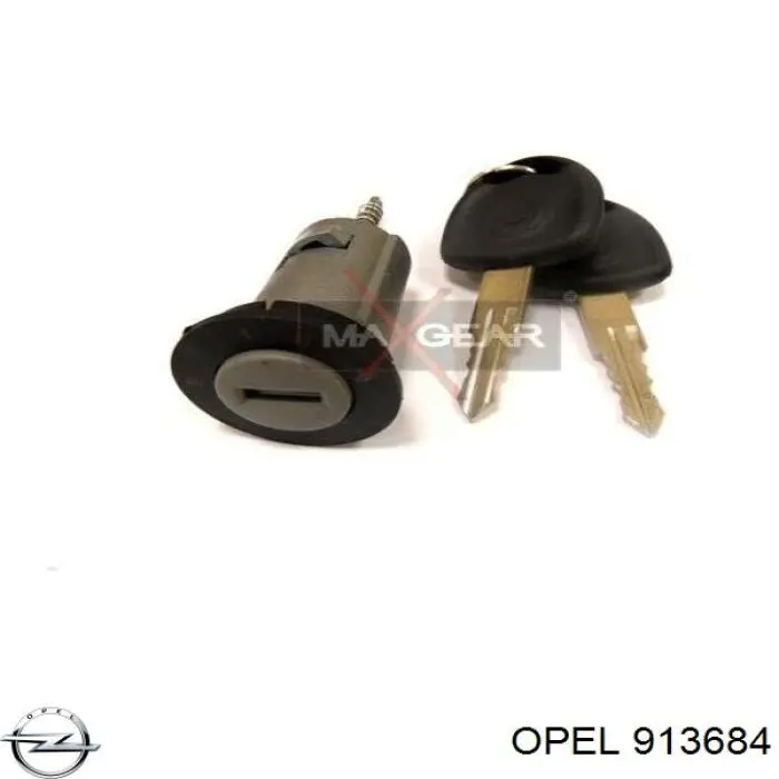 913684 Opel cilindro de cierre, cerradura de encendido