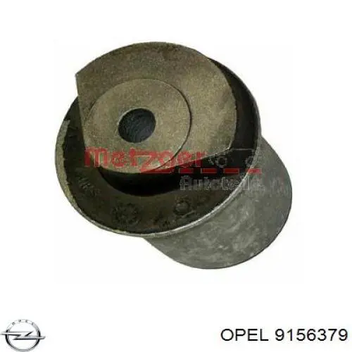 9156379 Opel suspensión, cuerpo del eje trasero