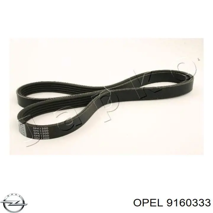 9160333 Opel correa trapezoidal