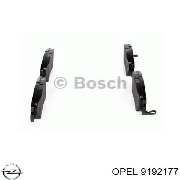 9192177 Opel pastillas de freno delanteras