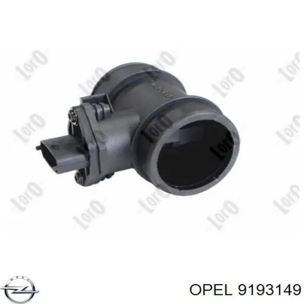 9193149 Opel sensor de flujo de aire/medidor de flujo (flujo de aire masibo)