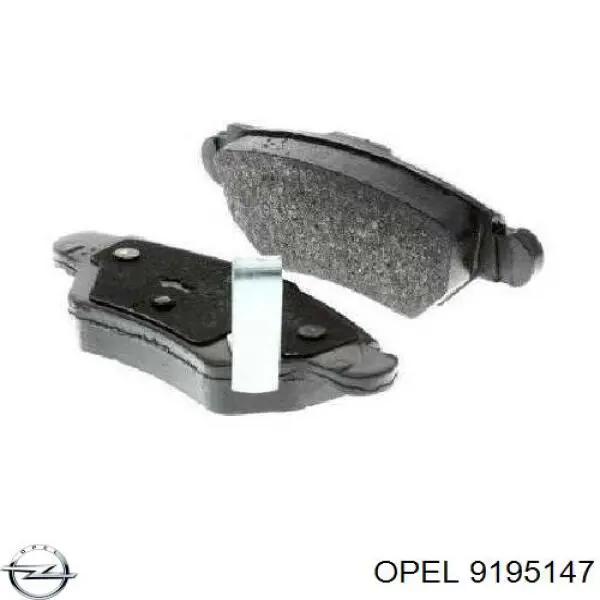 9195147 Opel pastillas de freno traseras