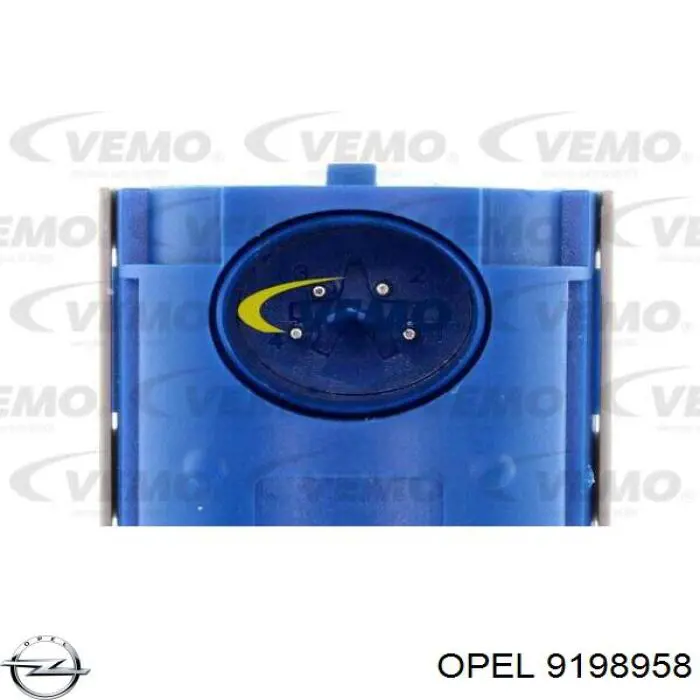 9198958 Opel sensor alarma de estacionamiento trasero