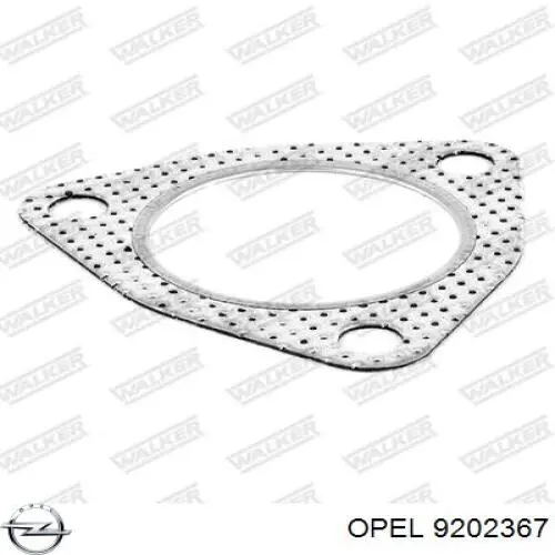 9202367 Opel junta de tubo de escape silenciador