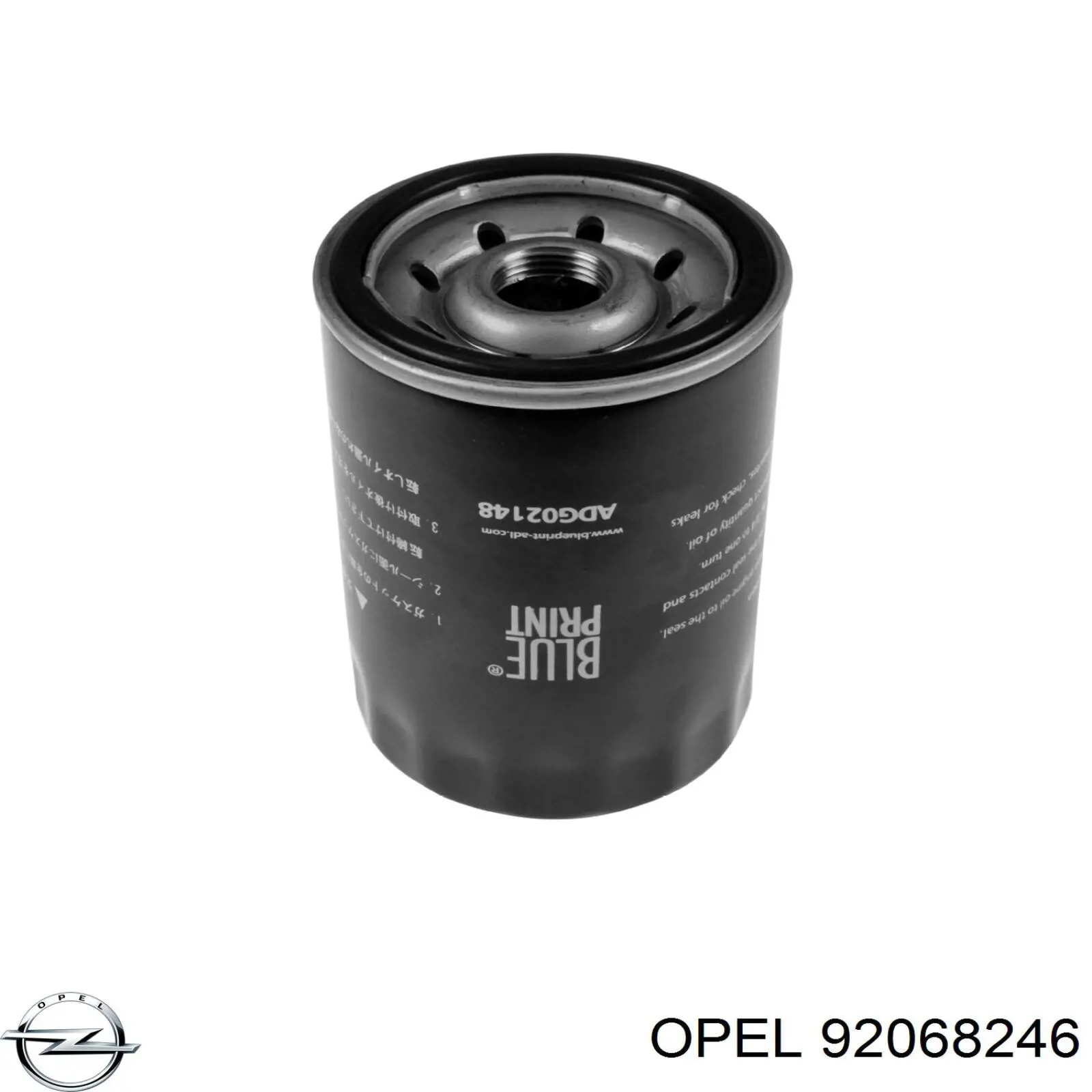 92068246 Opel filtro de aceite