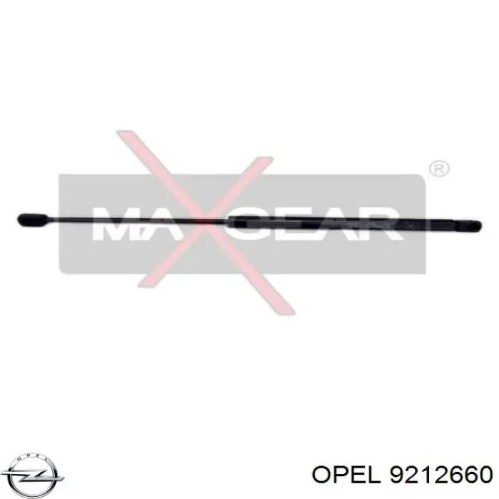 9212660 Opel amortiguador de maletero