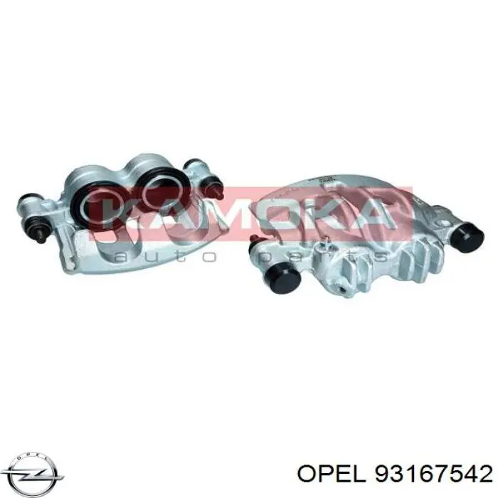 93167542 Opel pinza de freno delantera izquierda