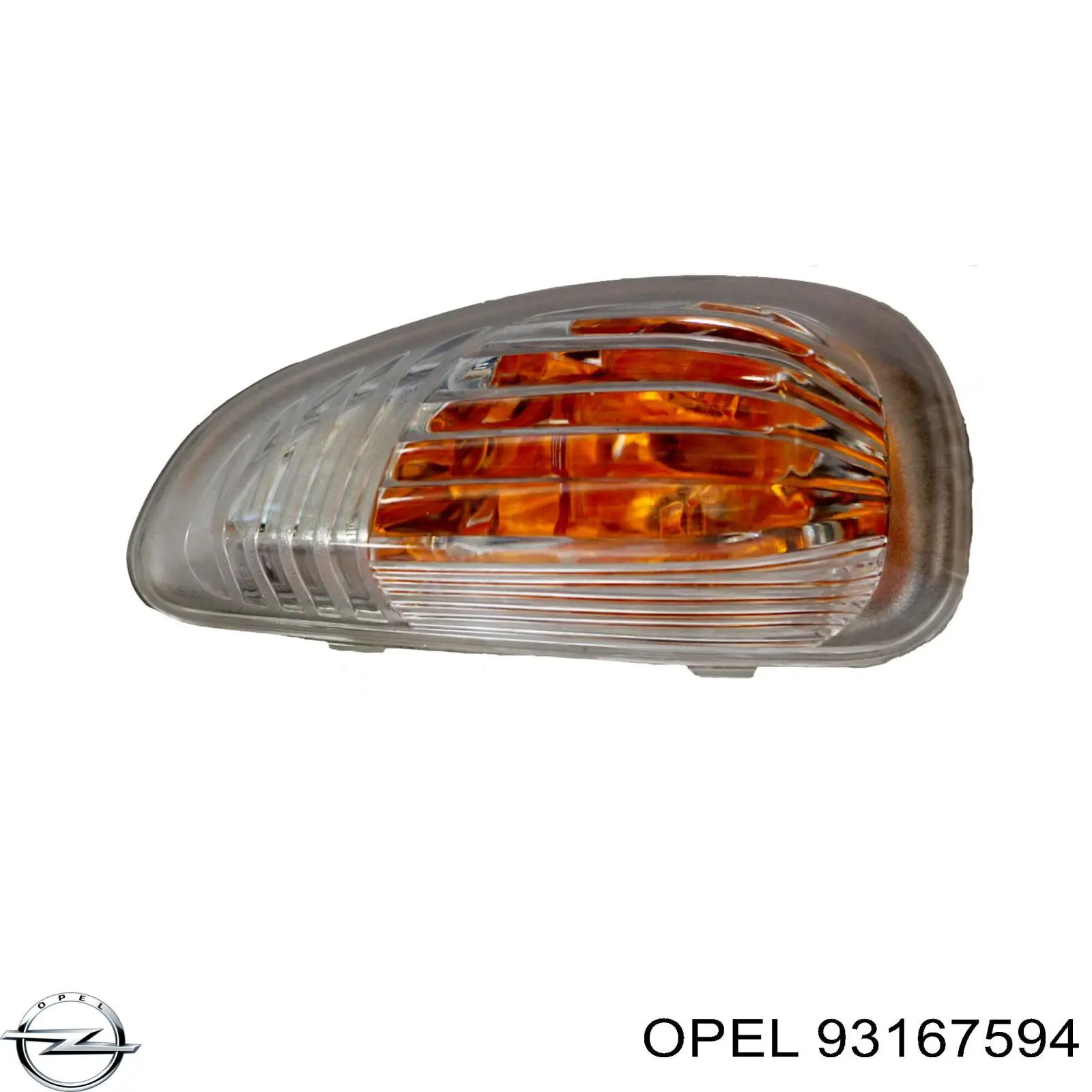 93167594 Opel luz intermitente de retrovisor exterior derecho