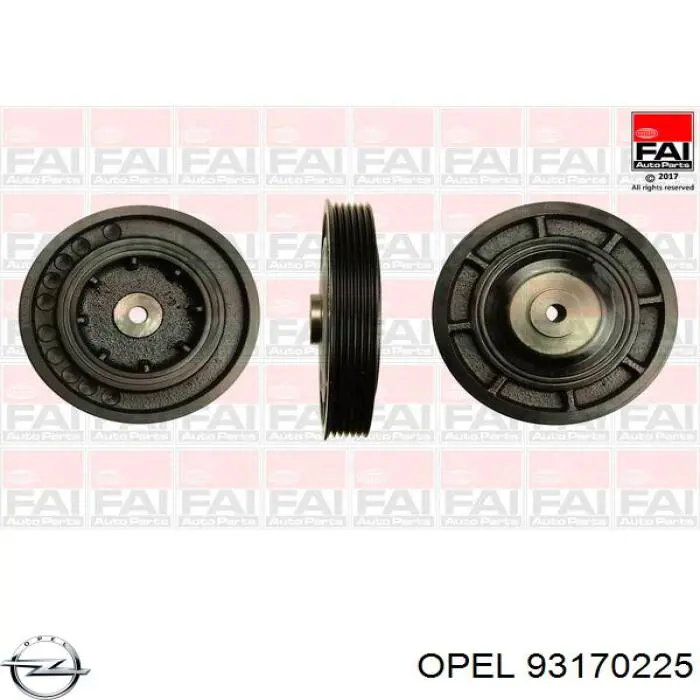 93170225 Opel polea, cigüeñal