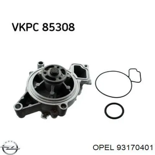 93170401 Opel bomba de agua