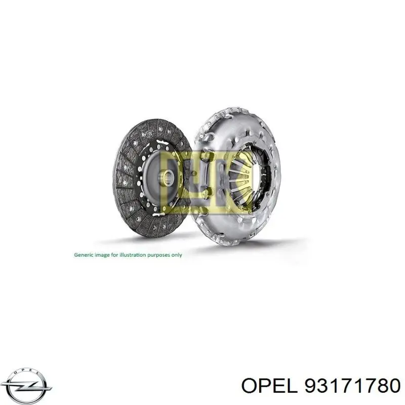 93171780 Opel kit de embrague (3 partes)