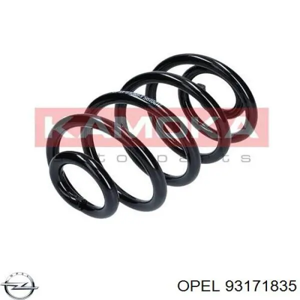 93171835 Opel muelle de suspensión eje trasero