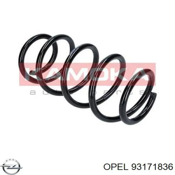 93171836 Opel muelle de suspensión eje trasero