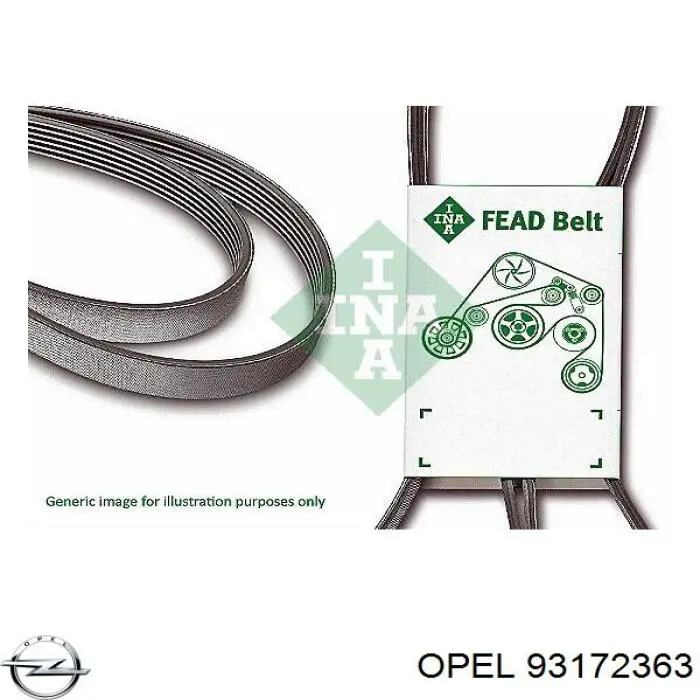 93172363 Opel correa trapezoidal