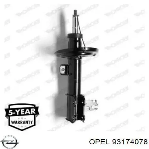 93174078 Opel amortiguador delantero derecho