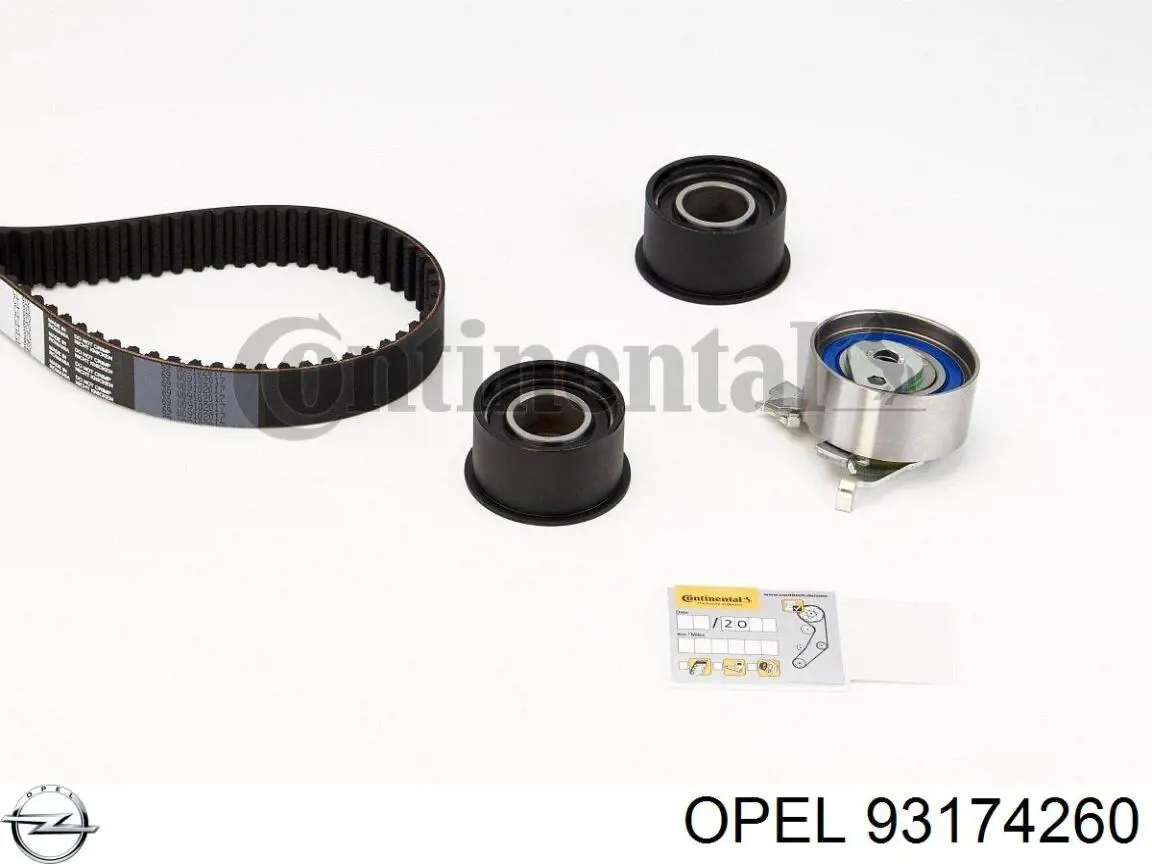 93174260 Opel kit correa de distribución